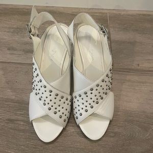 Treasure and Bond Block Sandal with Stud Accents